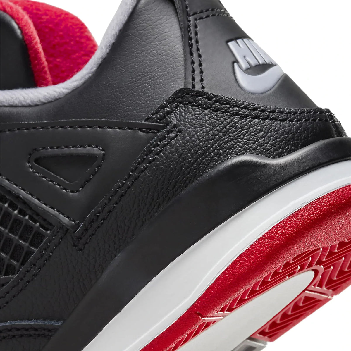 Air Jordan 4 OG Bred Reimagined (PS) Sneakers - Black