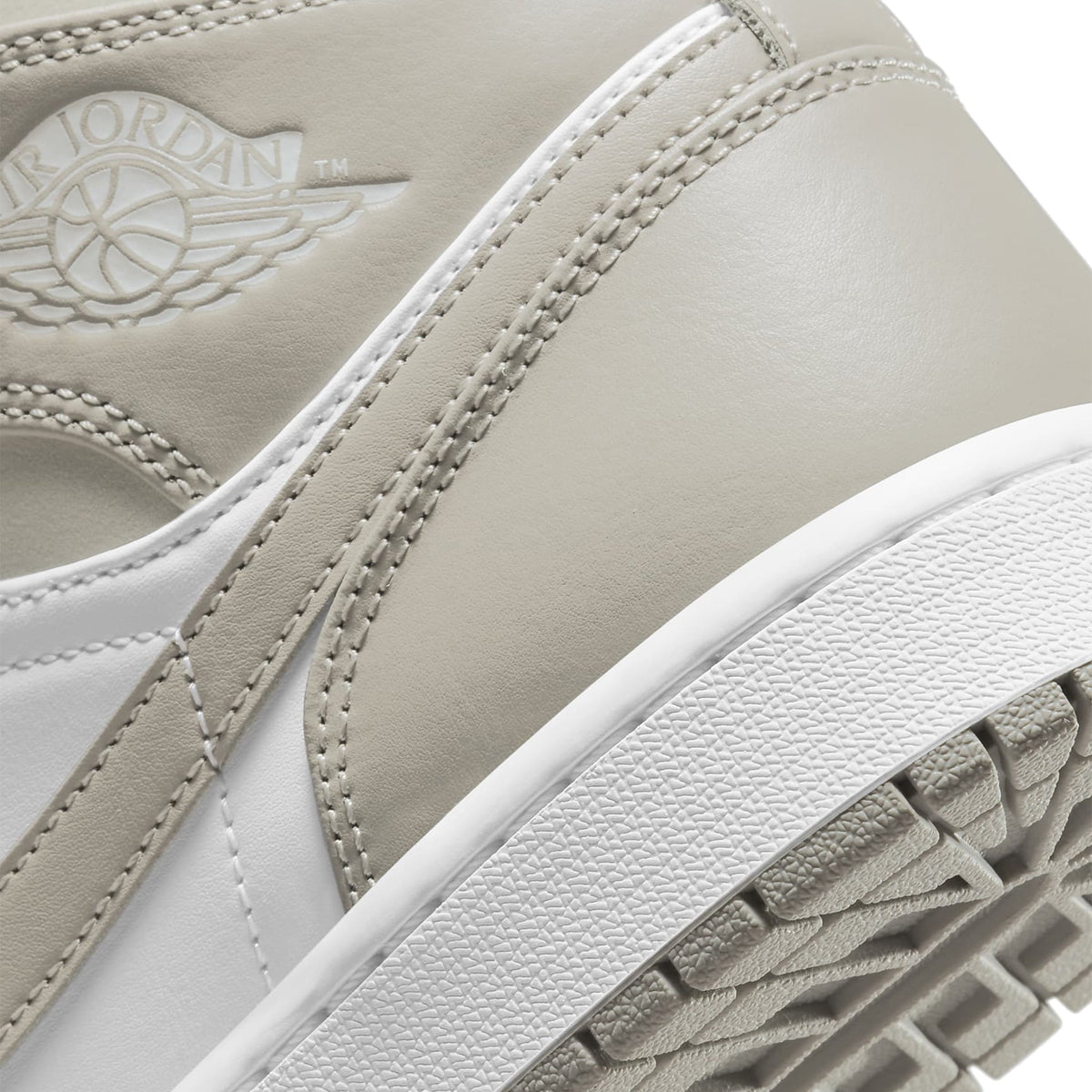 Air Jordan 1 Mid Linen Sneakers - Beige