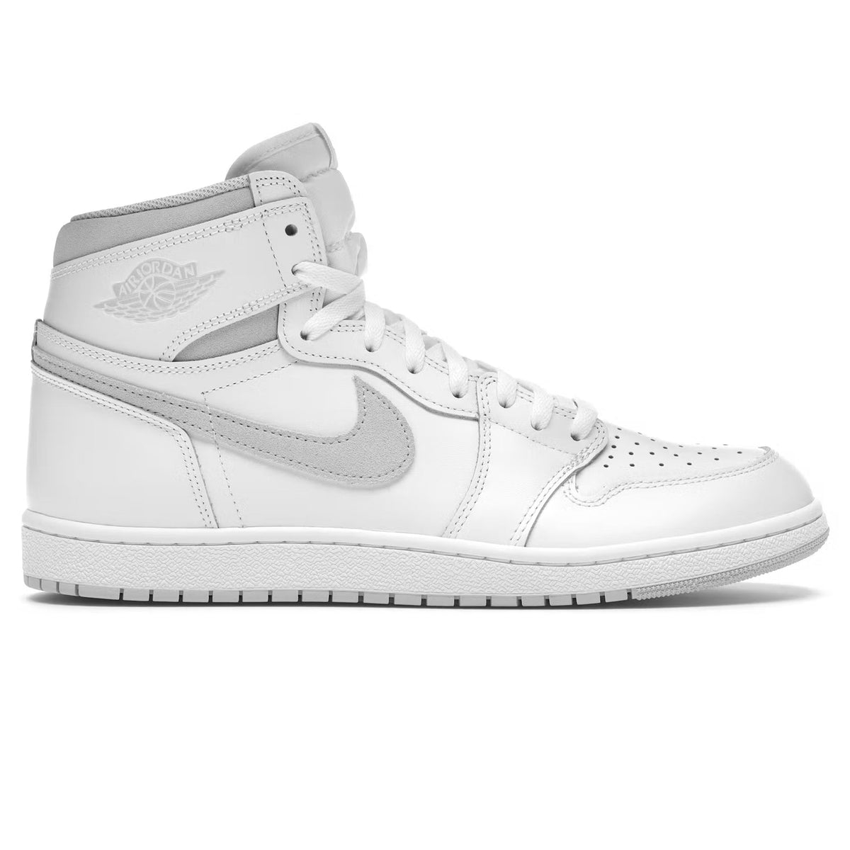 Air Jordan 1 Retro High 85 Neutral Grey Sneakers - White