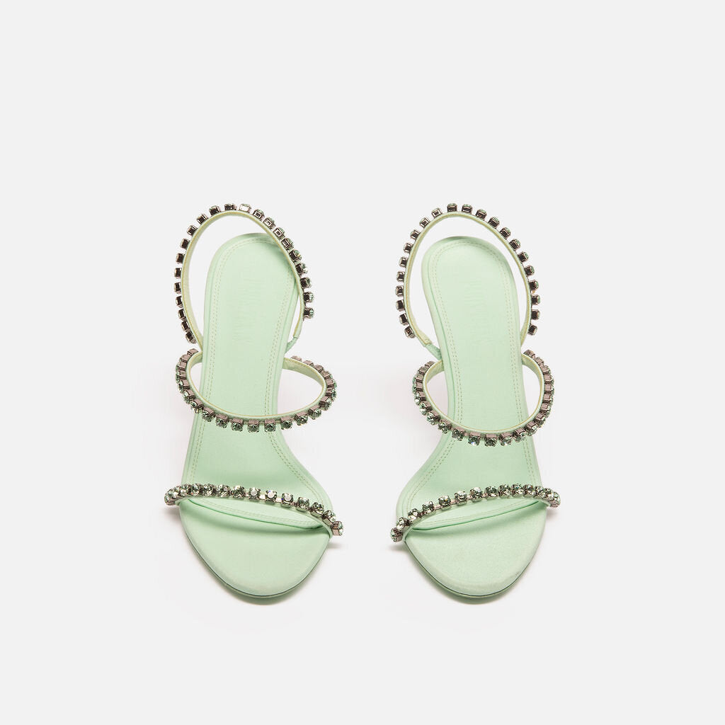 Paris Texas Green Crystal Embellished Heel