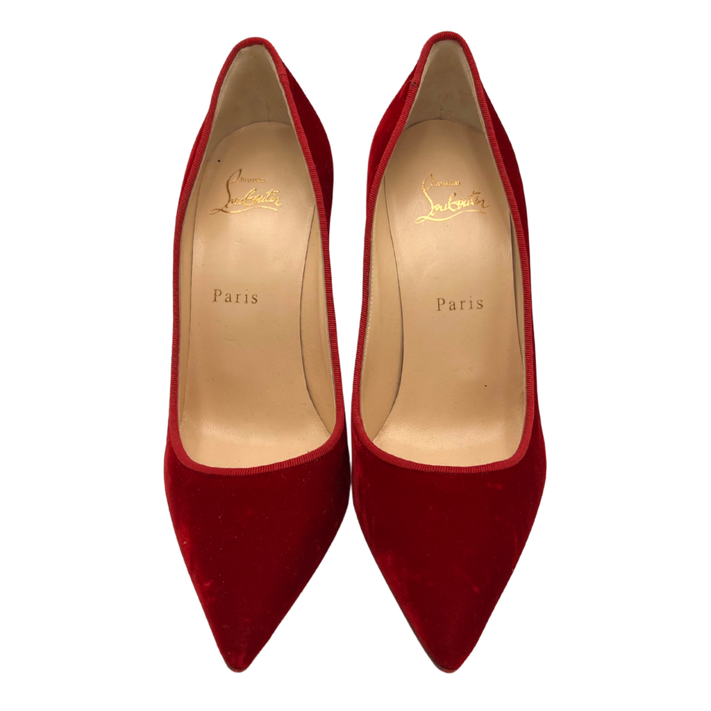 Christian Louboutin Red Velvet Pumps