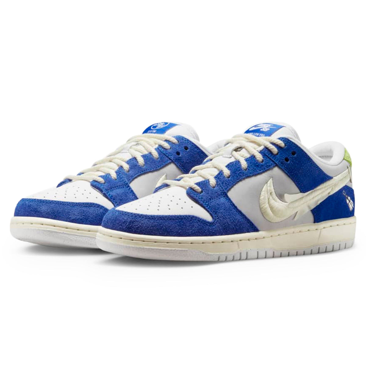 Fly Streetwear x Nike SB Dunk Low Pro Gardenia Sneakers - Blue