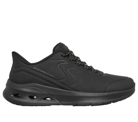 Skechers Slip-ins Work Slip-Resistant Relaxed Fit: Arc Waves 2.0, BLACK