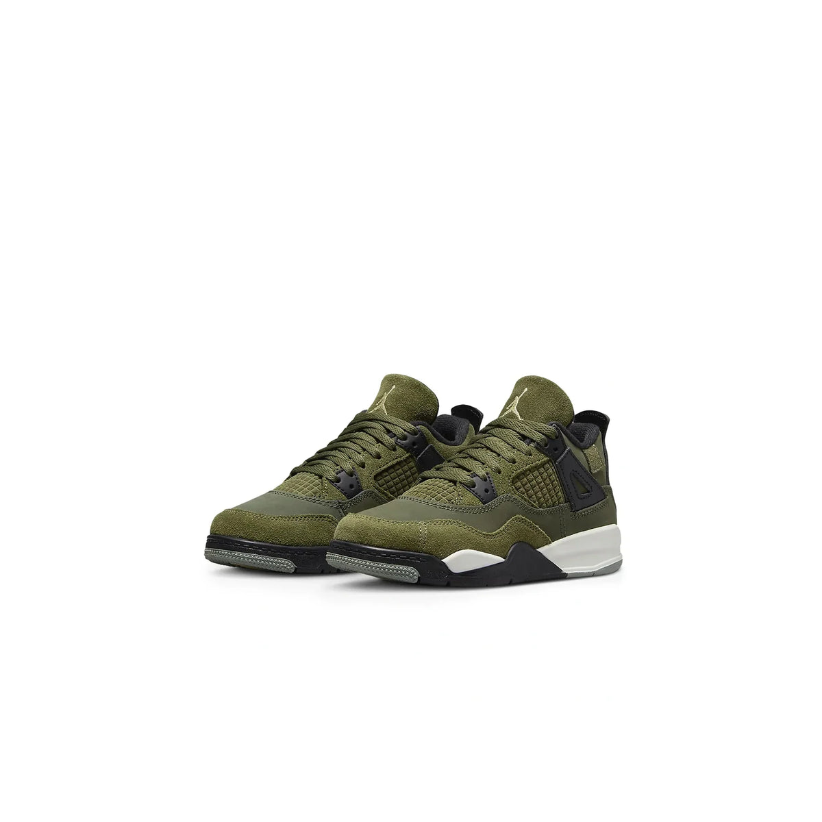 Air Jordan 4 Retro SE Craft Olive (PS) Sneakers - Green