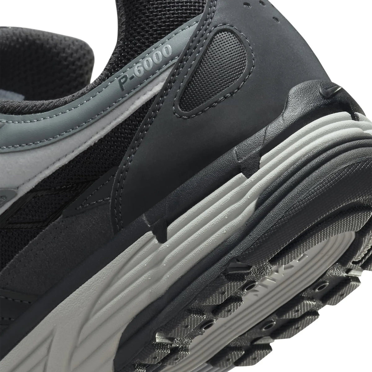 Nike P-6000 Premium Anthracite Smoke Grey Sneakers - Black