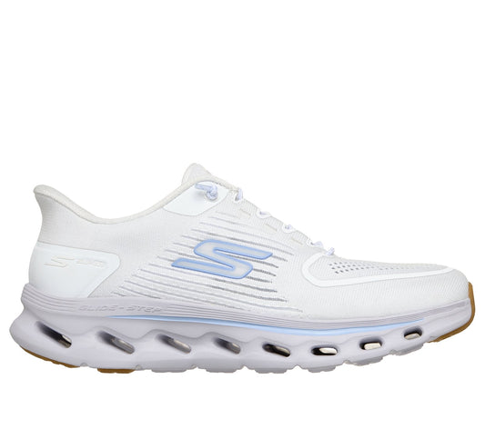 Skechers Slip-ins: GO WALK Glide-Step 2.0 - Breeze, WHITE / LIGHT BLUE