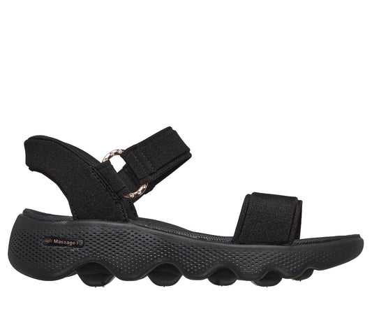 Skechers Slip-ins: GO WALK Massage Fit Sandal - Darcy, BLACK / ROSE GOLD