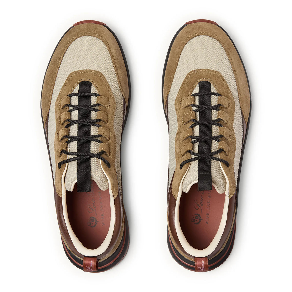 Loro Piana Week End Walk Performance Mesh Crest Sneaker