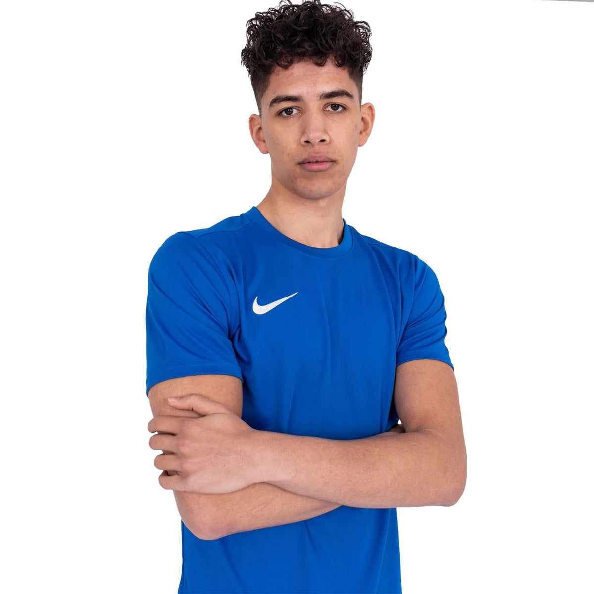 Nike Dri-FIT Park III Royal Blue White T-Shirt & Shorts
