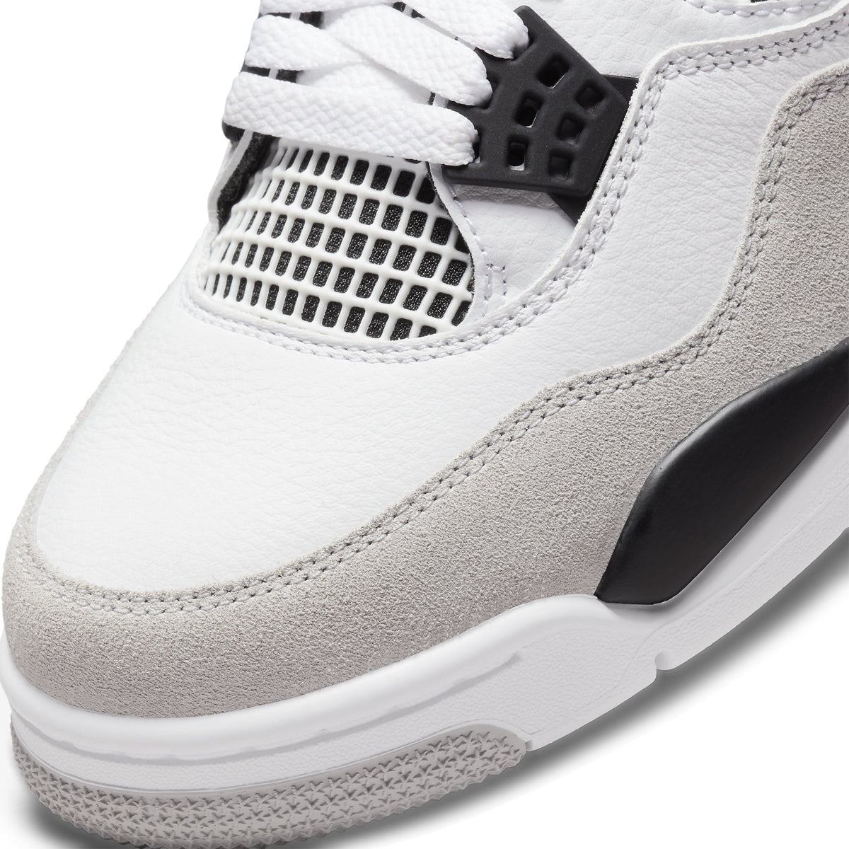 Air Jordan 4 Retro Military Black Sneakers - White